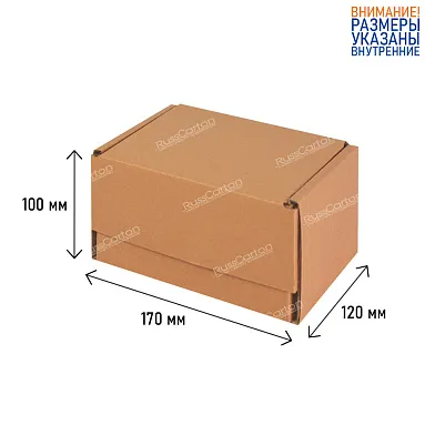 Почтовый короб тип "Ж" 1-й Класс, 170х120х100 мм, Т-23 бурый