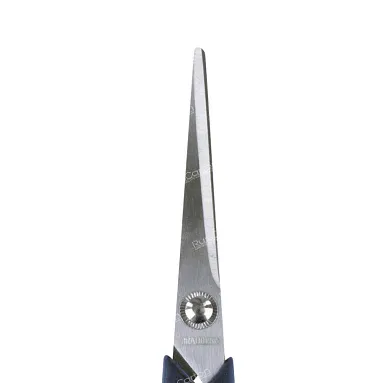 Ножницы BRAUBERG "Soft Grip", 165 мм, рез вставки, серо-зел, 3-х стор заточка