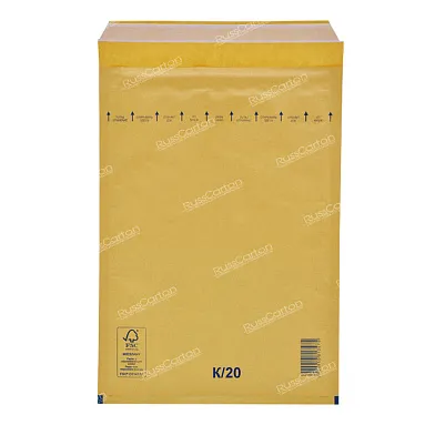 Бурый крафт пакет с прослойкой, 37х48 см, K/20-G