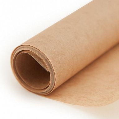 Пергамент для выпекания силиконизированный  коричневый в рулоне, 38 см х 50 м