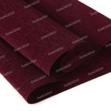 Бумага гофрированная бордовая, 180 гр