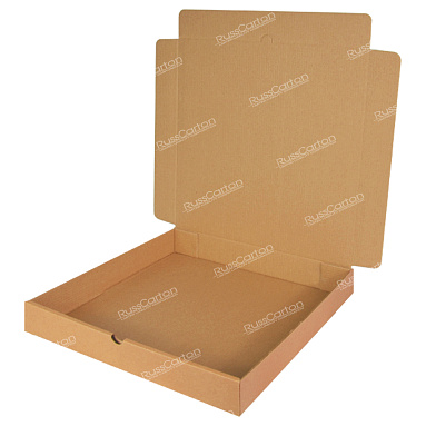 Коробка для пиццы (для пирога) 360х360х40 мм, Т-23 бурый