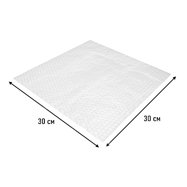 Лист воздушно пузырчатой пленки, 30х30 см