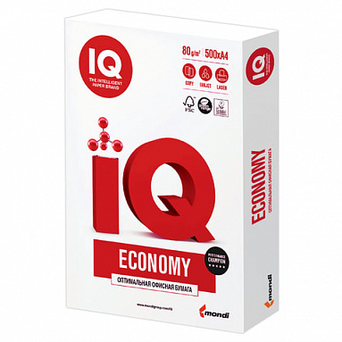 Бумага офисная IQ Economy (А4, марка C, 80 г/кв.м, 500 листов)