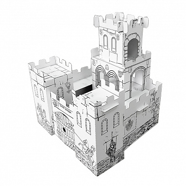 Картонный домик-раскраска "Рыцарский замок"