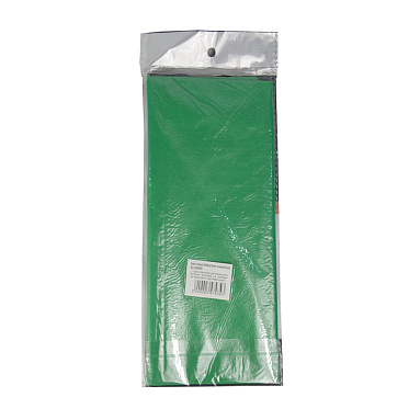 Бумага тишью зеленая, 50х66 см, 10 листов