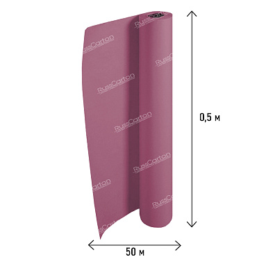 Пергамент винно-красный, рулон 0.5 х 50 м