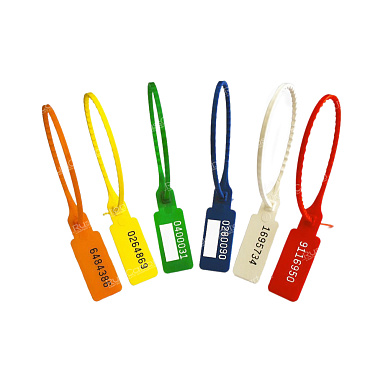 Пластиковая  пломба номерная, КП-255 мм	