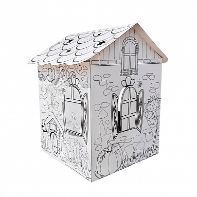 Картонный домик-раскраска "В гостях у лета"