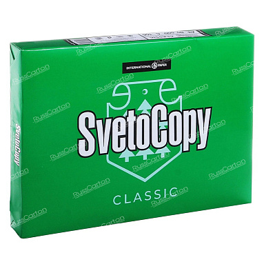 Бумага офисная SVETOCOPY CLASSIC (A4, марка C, 80 г/кв.м, 500 листов)