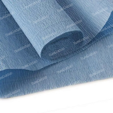 Бумага гофрированная небесная, 140 гр