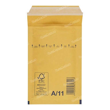 Бурый крафт пакет с прослойкой, 12х17.5 см, А/11-G