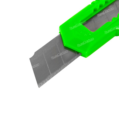 Нож канцелярский STAFF, 18 мм, фиксатор, корпус ассорти